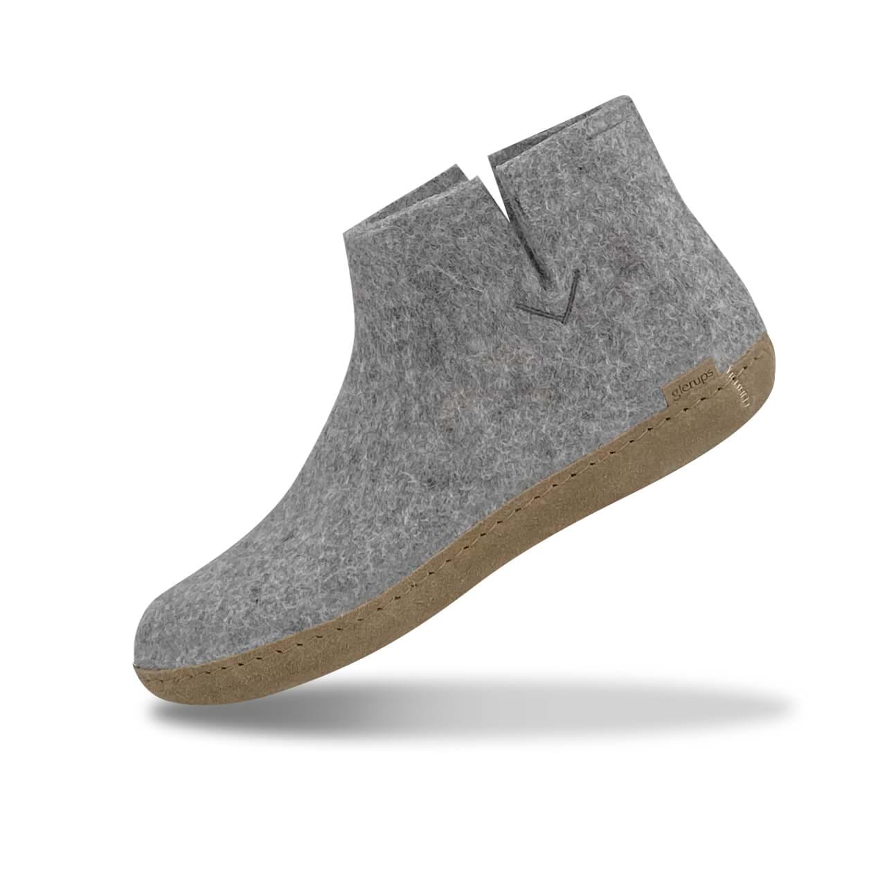 Grey wool sale boots