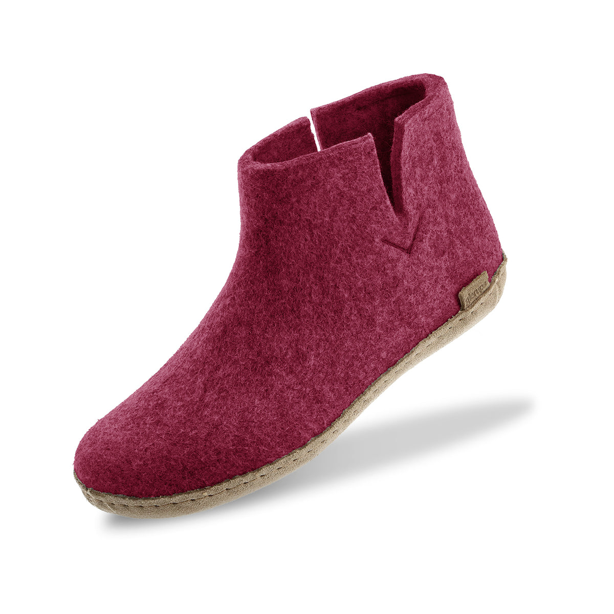 glerups Boot with leather sole Boot with leather sole Cranberry