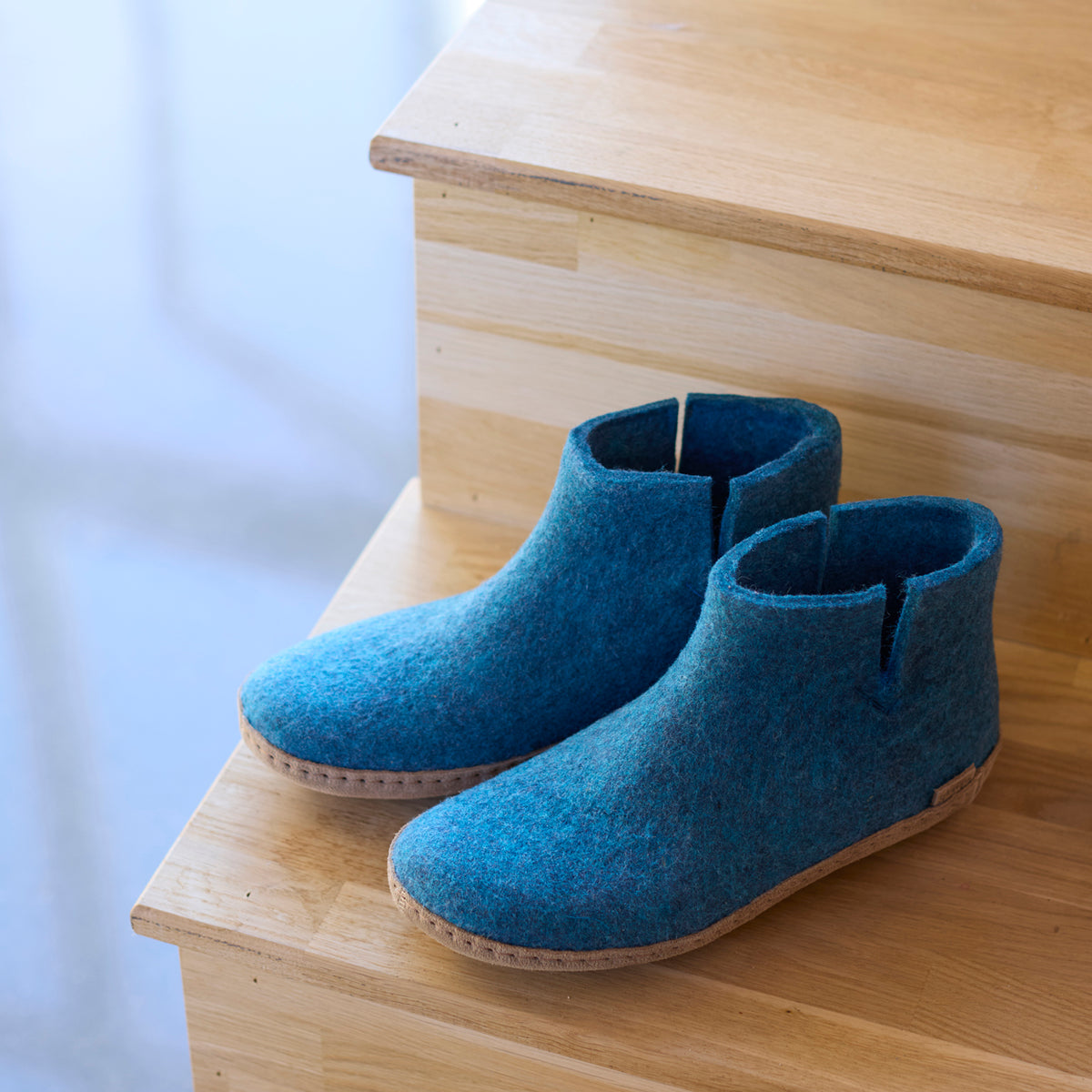 glerups Boot with leather sole Boot with leather sole Petrol