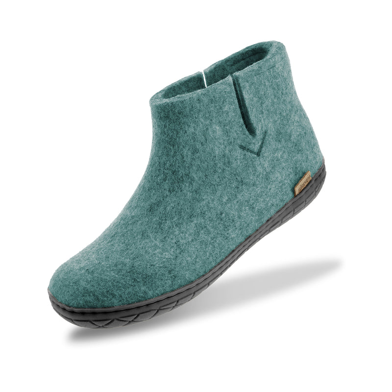 glerups Boot with natural rubber sole - black Boot with rubber sole 11 North Sea