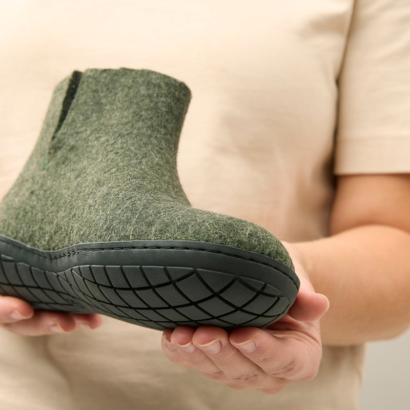 glerups Boot with natural rubber sole - black Boot with rubber sole Forest