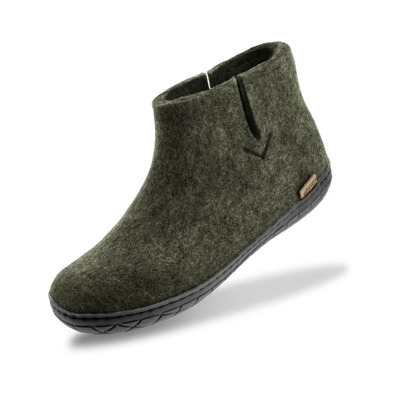 glerups Boot with natural rubber sole - black Boot with rubber sole Forest