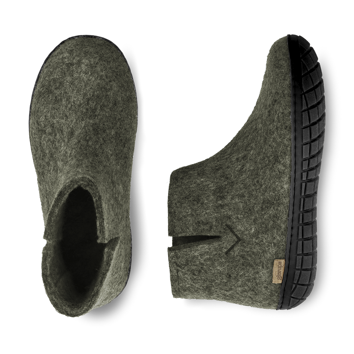 glerups Boot with natural rubber sole - black Boot with rubber sole Forest