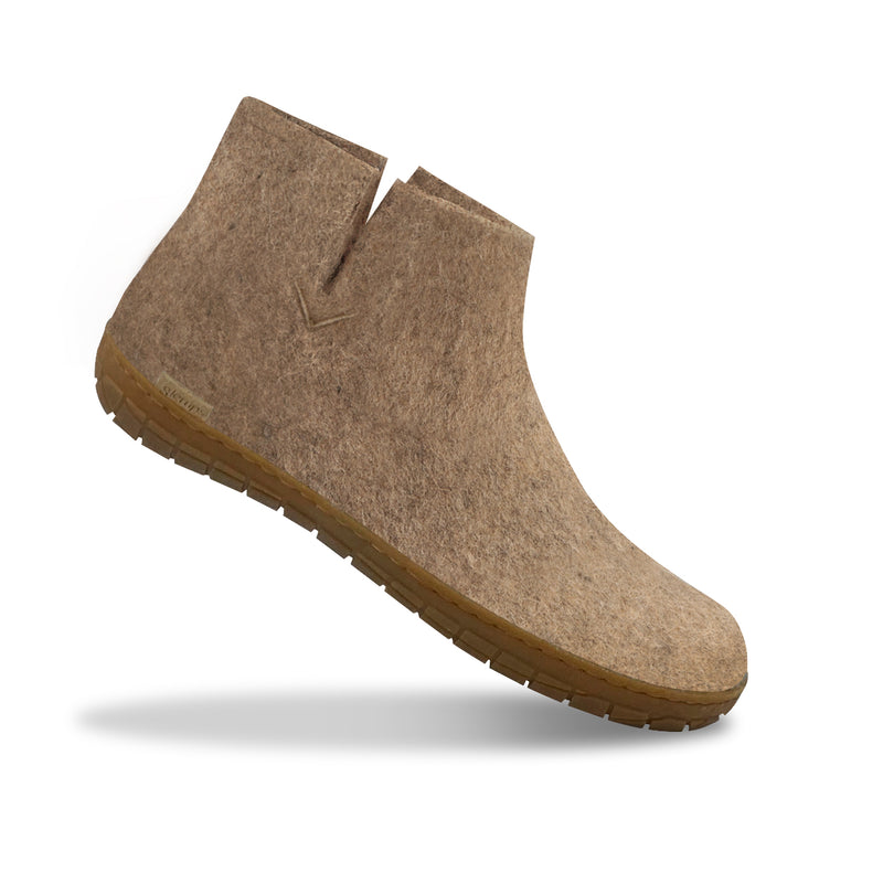 glerups Boot with natural rubber sole - honey Boot with rubber sole 12 Sand