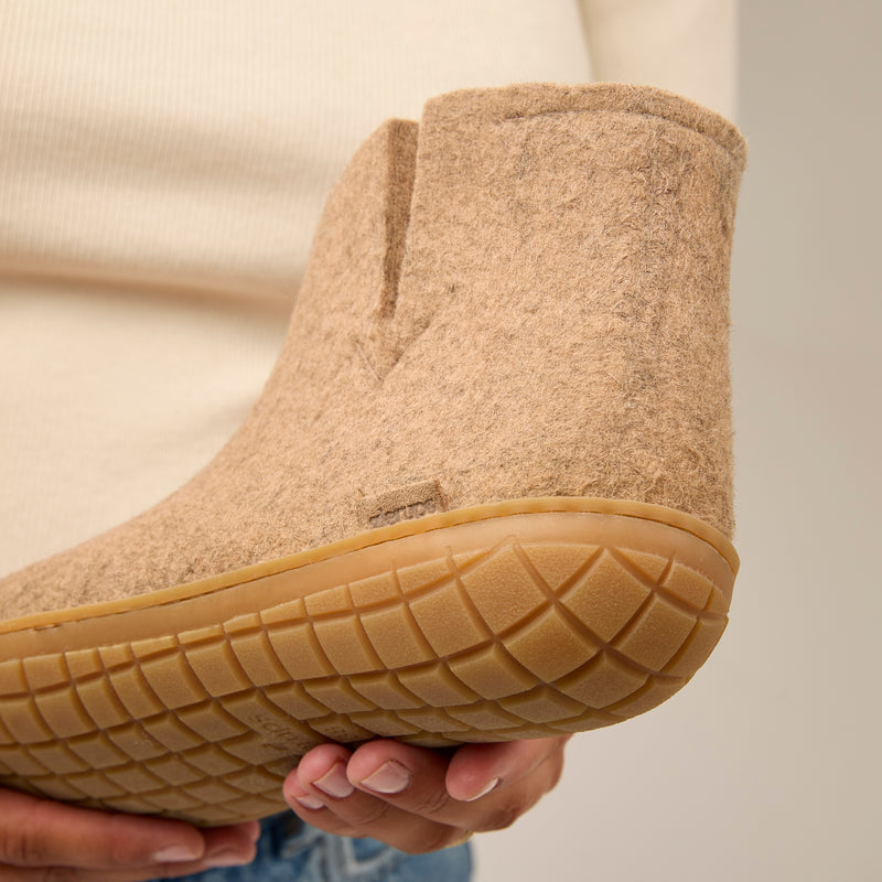 glerups Boot with natural rubber sole - honey Boot with rubber sole 12 Sand