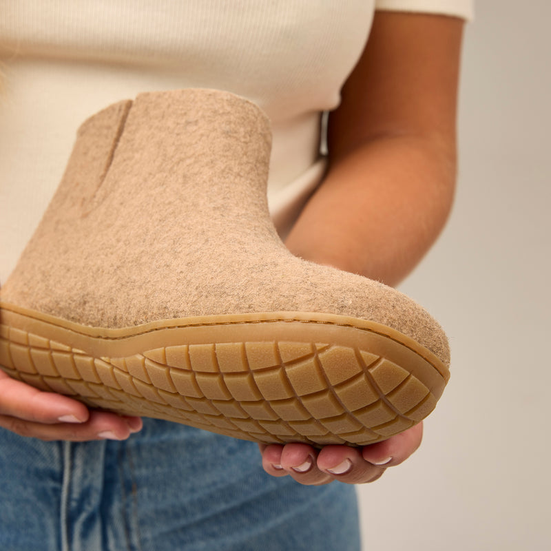 glerups Boot with natural rubber sole - honey Boot with rubber sole 12 Sand