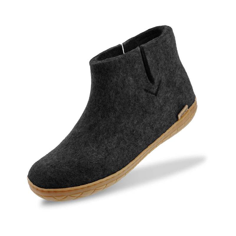 glerups Boot with natural rubber sole - honey Boot with rubber sole Charcoal