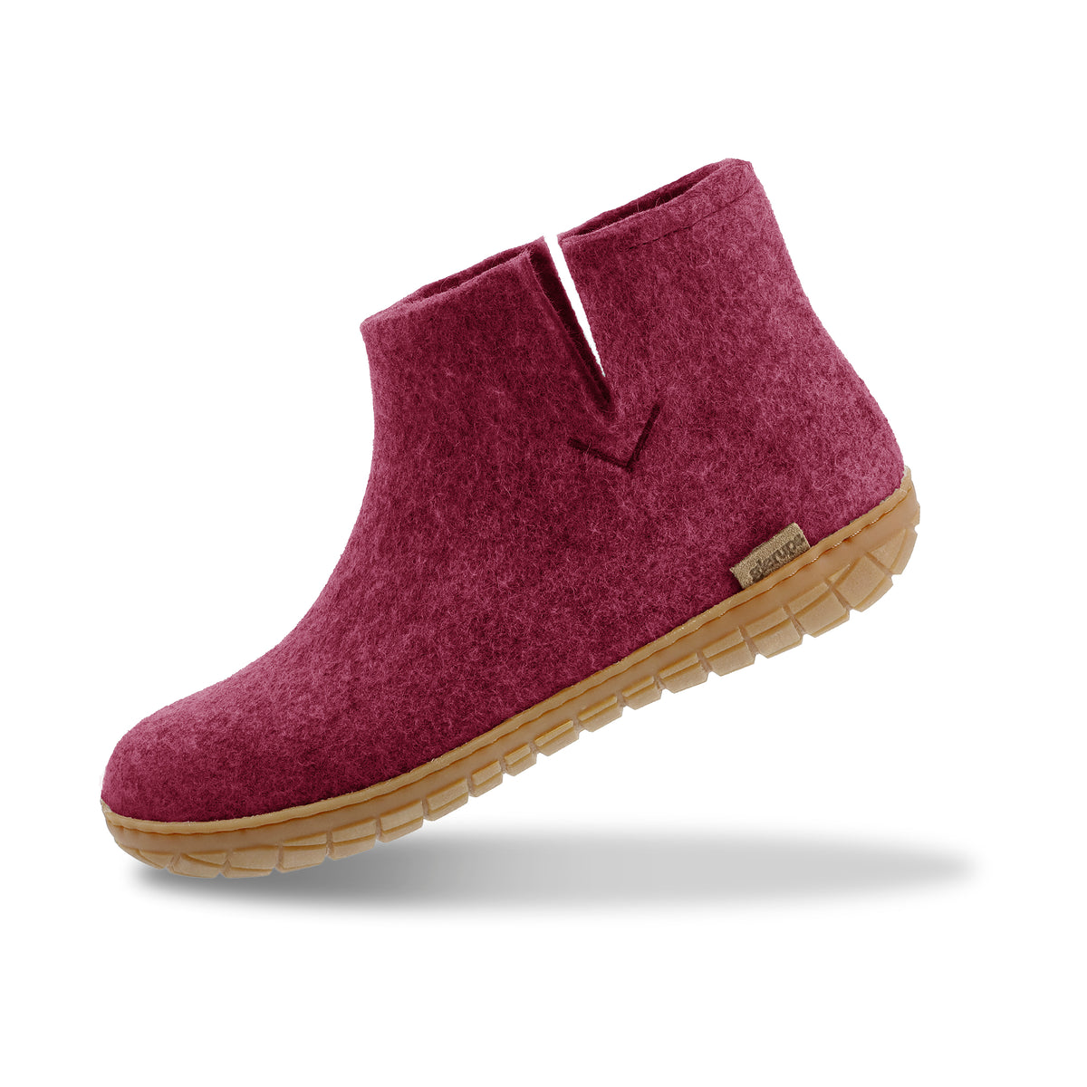 glerups Boot with natural rubber sole - honey Boot with rubber sole Cranberry
