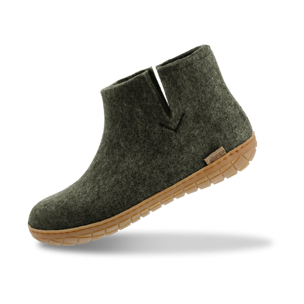 glerups Boot with natural rubber sole - honey Boot with rubber sole Forest