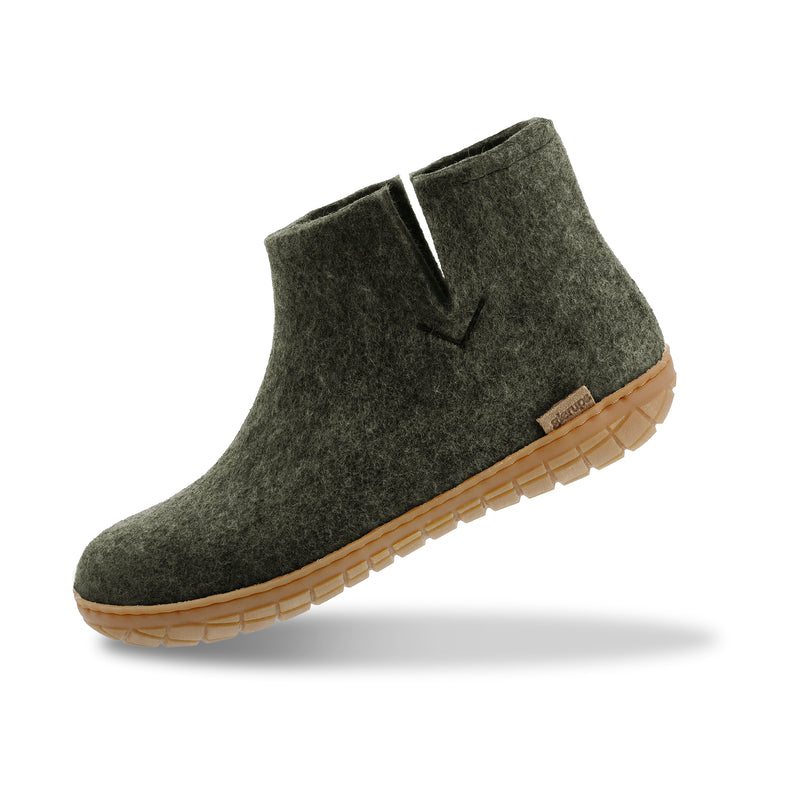 glerups Boot with natural rubber sole - honey Boot with rubber sole Forest