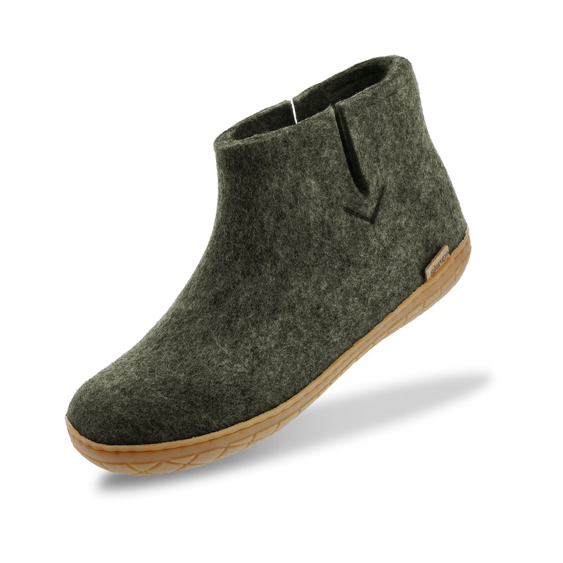 glerups Boot with natural rubber sole - honey Boot with rubber sole Forest