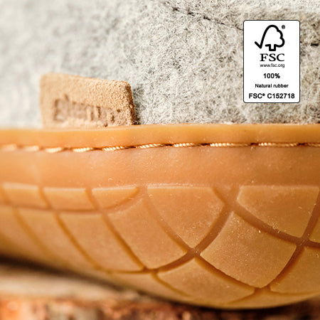 FSC  CERTIFIED NATURAL RUBBER SOLE