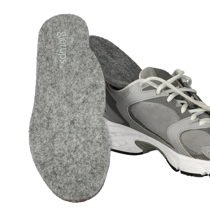 glerups Innersole 7mm, Arch Relax Felt soles Grey