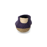 glerups Shoe kids Shoe with leather sole Purple