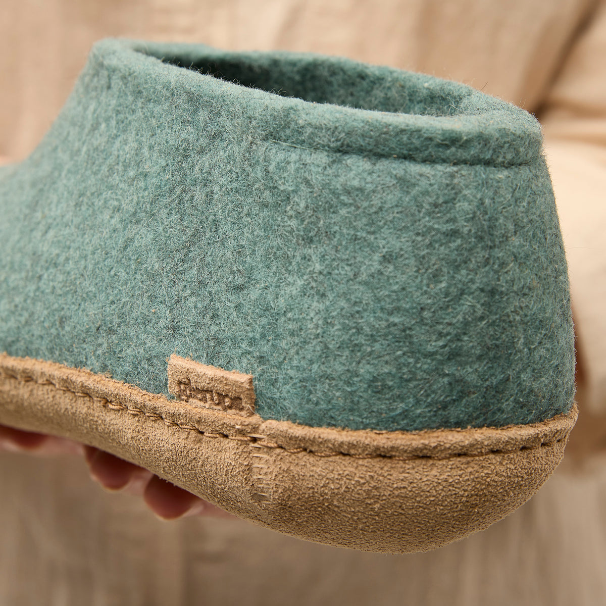 glerups Shoe with leather sole Shoe with leather sole 11 North Sea