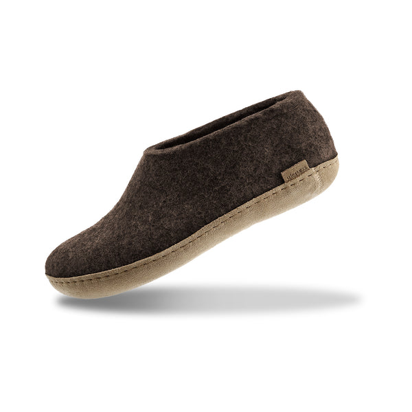 glerups Shoe with leather sole Shoe with leather sole Nature brown
