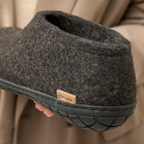 glerups Shoe with natural rubber sole - black Shoe with rubber sole Charcoal