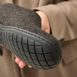 glerups Shoe with natural rubber sole - black Shoe with rubber sole Charcoal