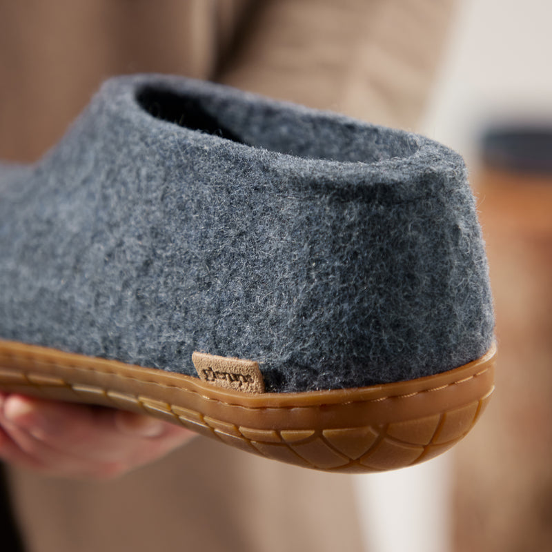 glerups Shoe with natural rubber sole - honey Shoe with rubber sole Denim