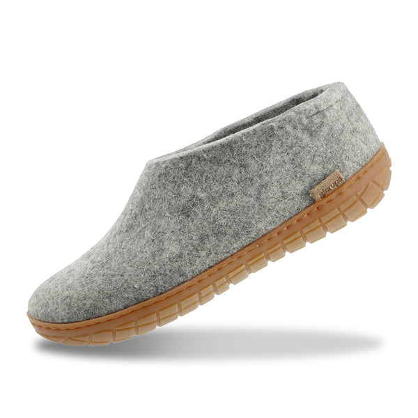 glerups Shoe with natural rubber sole - honey Shoe with rubber sole Grey