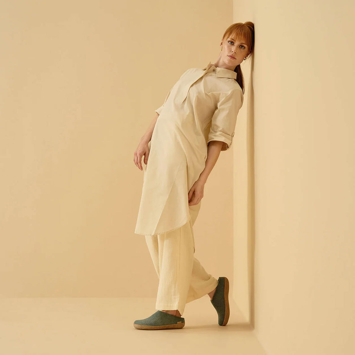 glerups Slip-on with leather sole Slip-on with leather sole 11 North Sea