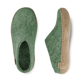 glerups Slip-on with leather sole Slip-on with leather sole 14 Moss