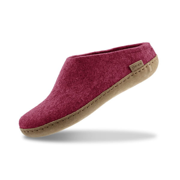 glerups Slip-on with leather sole Slip-on with leather sole Cranberry