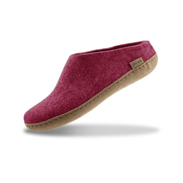 glerups Slip-on with leather sole Slip-on with leather sole Cranberry