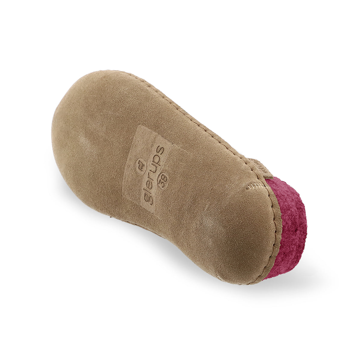 glerups Slip-on with leather sole Slip-on with leather sole Cranberry