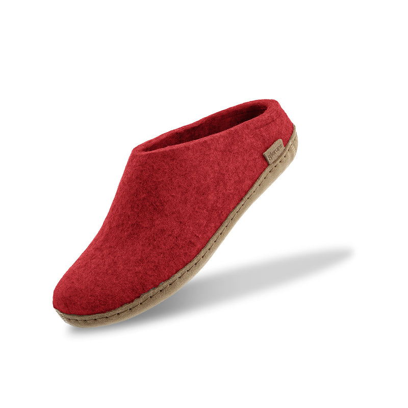 glerups Slip-on with leather sole Slip-on with leather sole Red