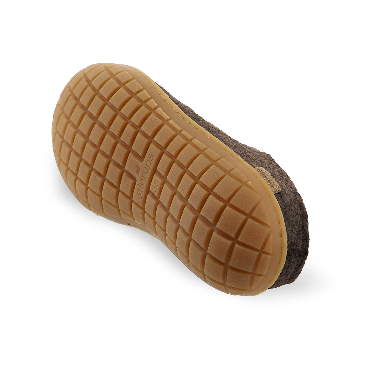 glerups Slip-on with natural rubber sole - honey Slip-on with rubber sole 04 Chestnut