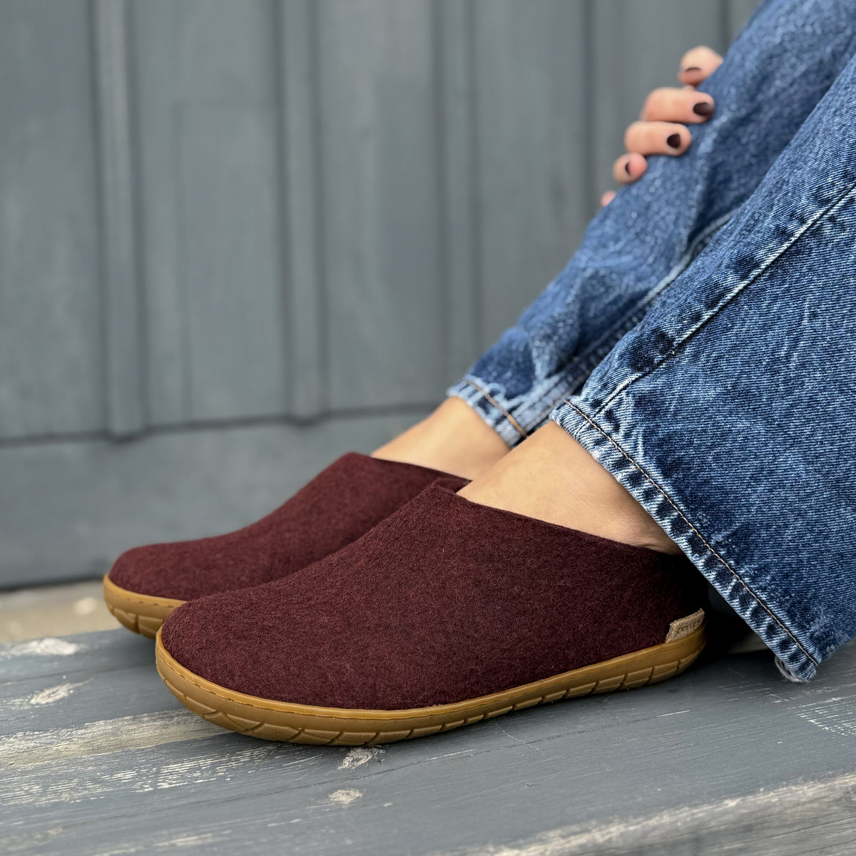 glerups Slip-on with natural rubber sole - honey Slip-on with rubber sole 15 Beet