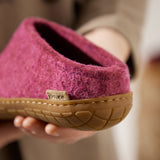 glerups Slip-on with natural rubber sole - honey Slip-on with rubber sole Cranberry