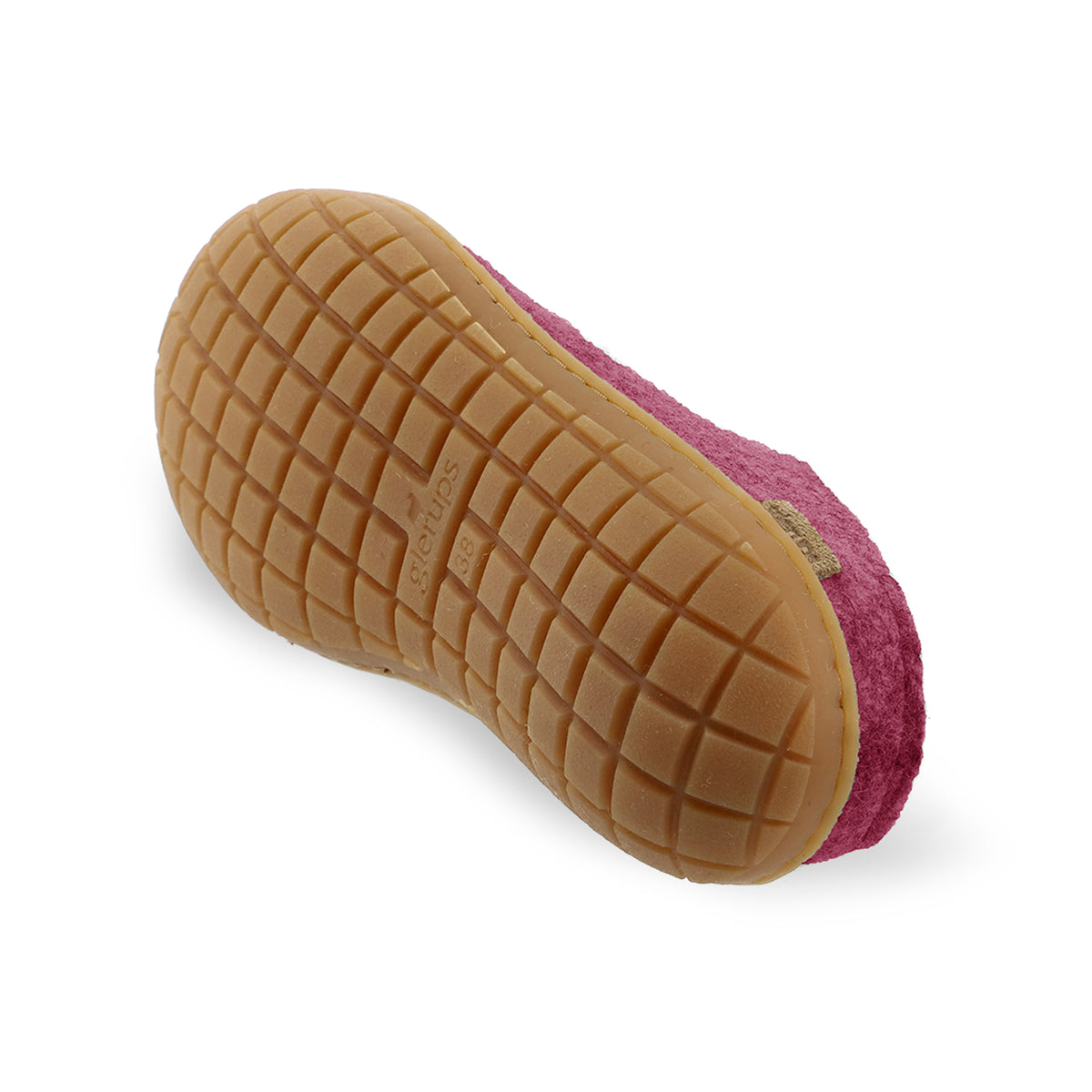 glerups Slip-on with natural rubber sole - honey Slip-on with rubber sole Cranberry