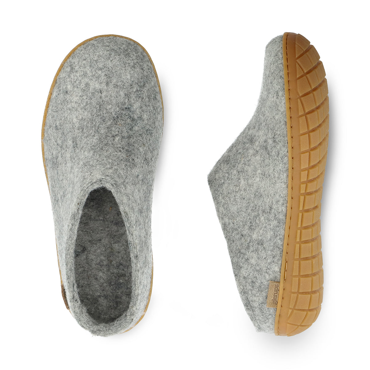 glerups Slip-on with natural rubber sole - honey Slip-on with rubber sole Grey