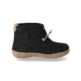 glerups Boot kids Boot with leather sole Charcoal