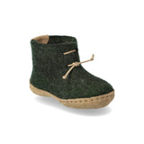 glerups Boot kids Boot with leather sole Forest