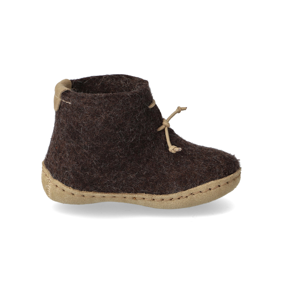 glerups Boot kids Boot with leather sole Nature brown