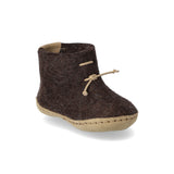 glerups Boot kids Boot with leather sole Nature brown