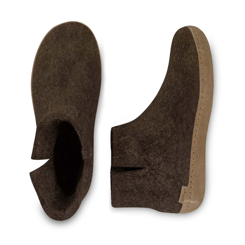 glerups Boot with leather sole Boot with leather sole Nature brown