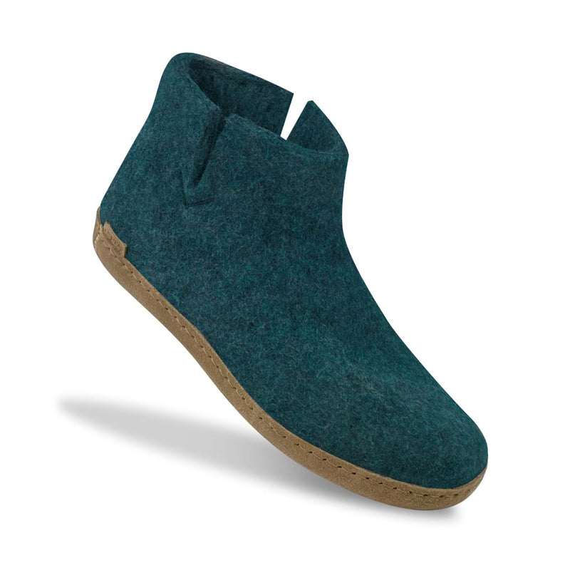 glerups Boot with leather sole Boot with leather sole Petrol