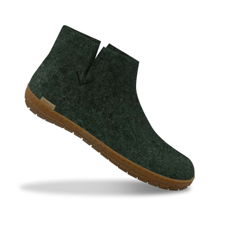 glerups Boot with natural rubber sole - honey Boot with rubber sole Forest
