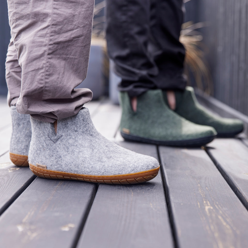 Glerups low boot rubber sole hotsell