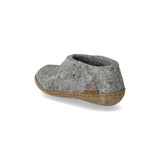 glerups Shoe junior Shoe with leather sole Grey