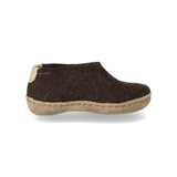 glerups Shoe kids Shoe with leather sole Nature brown