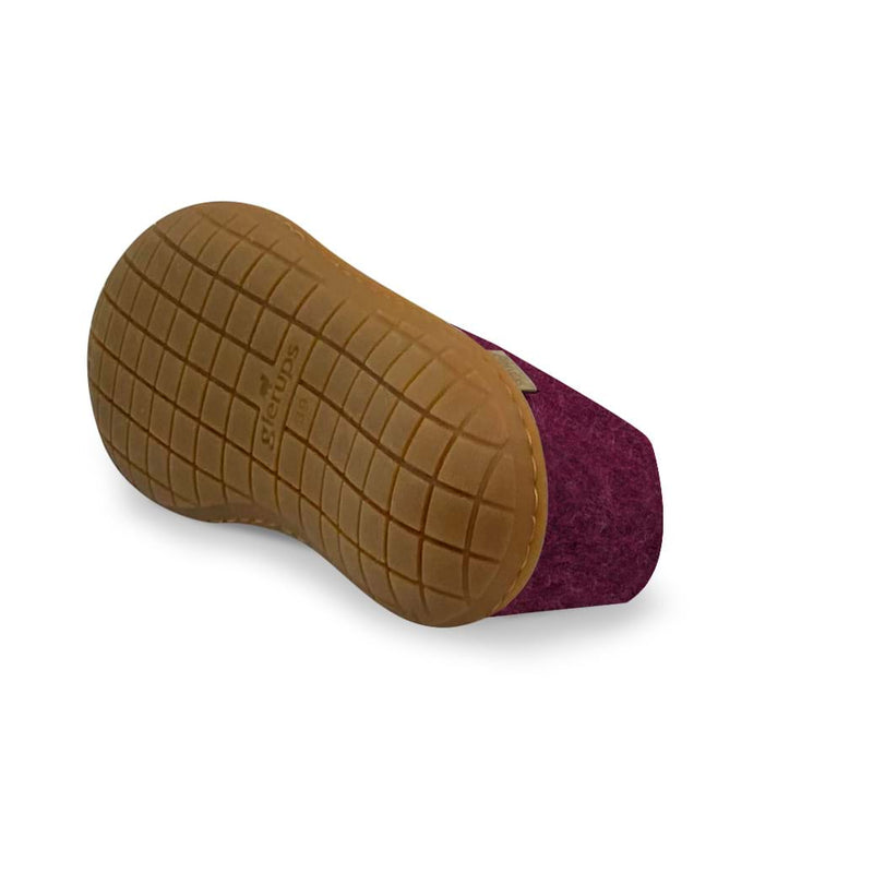 glerups Shoe with natural rubber sole - honey Shoe with rubber sole Cranberry