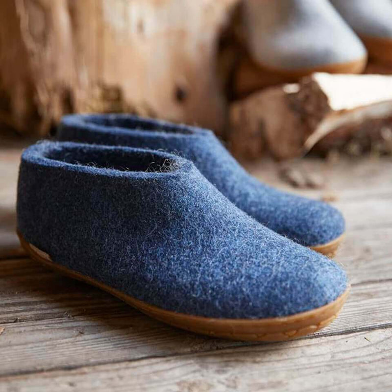 glerups Shoe with natural rubber sole - honey Shoe with rubber sole Denim