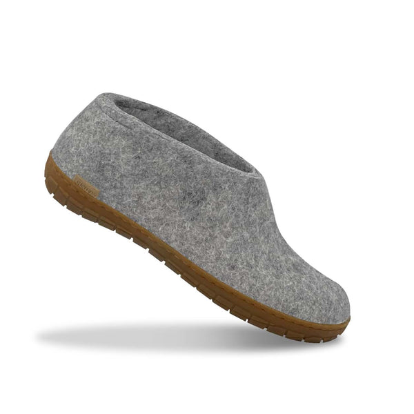 glerups Shoe with natural rubber sole - honey Shoe with rubber sole Grey