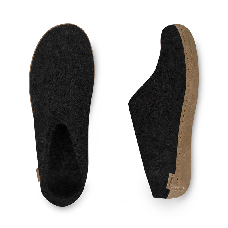 glerups Slip-on with leather sole Slip-on with leather sole Charcoal