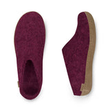 glerups Slip-on with leather sole Slip-on with leather sole Cranberry